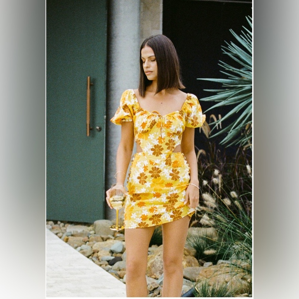 Sabo Skirt Yellow Floral Dress